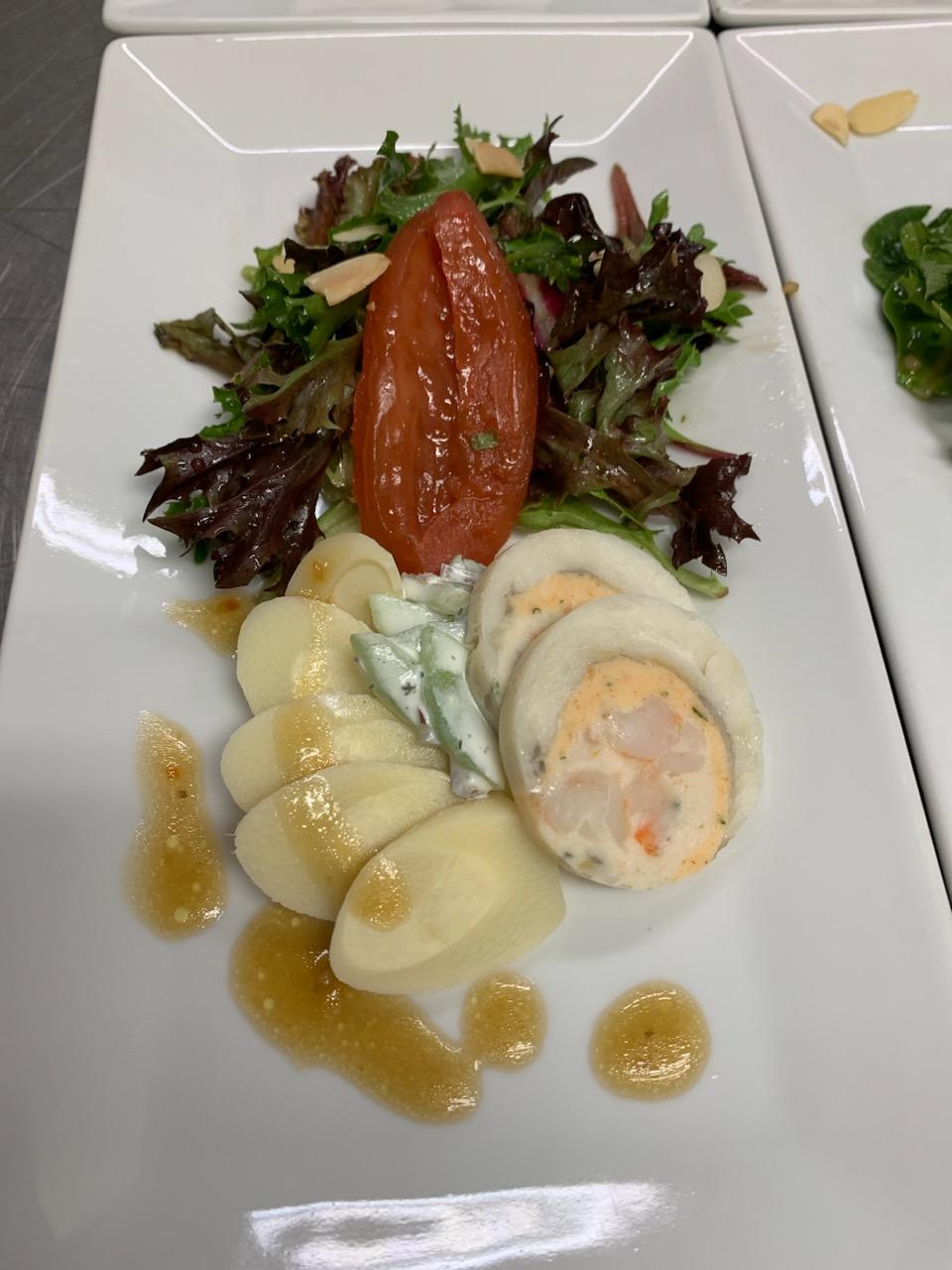 Seafood ballotine
